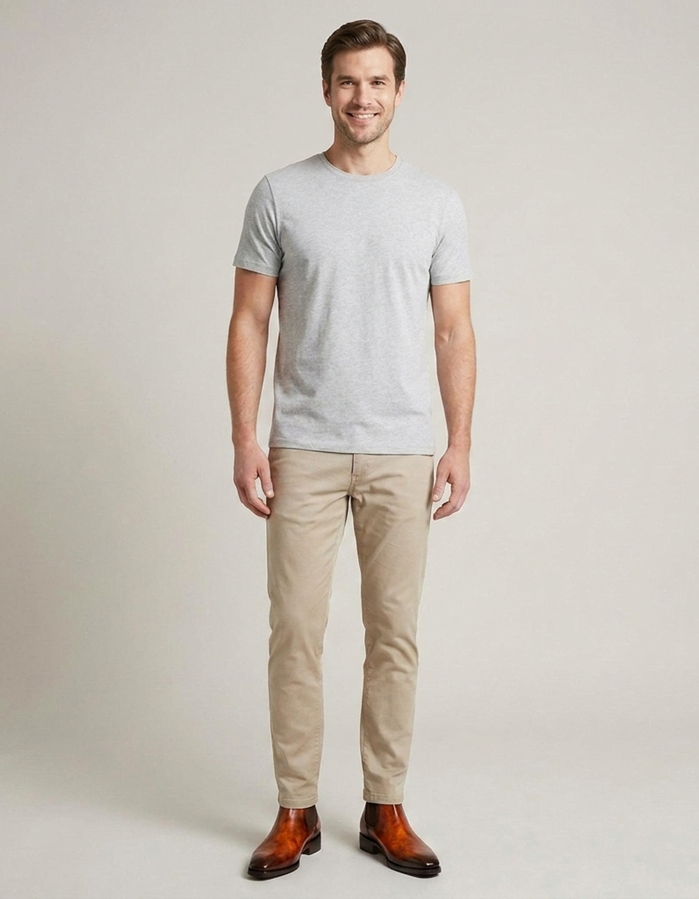 PLUXSTYLE::numise::mens-fire-orange-chelsea-boots::zoom-out