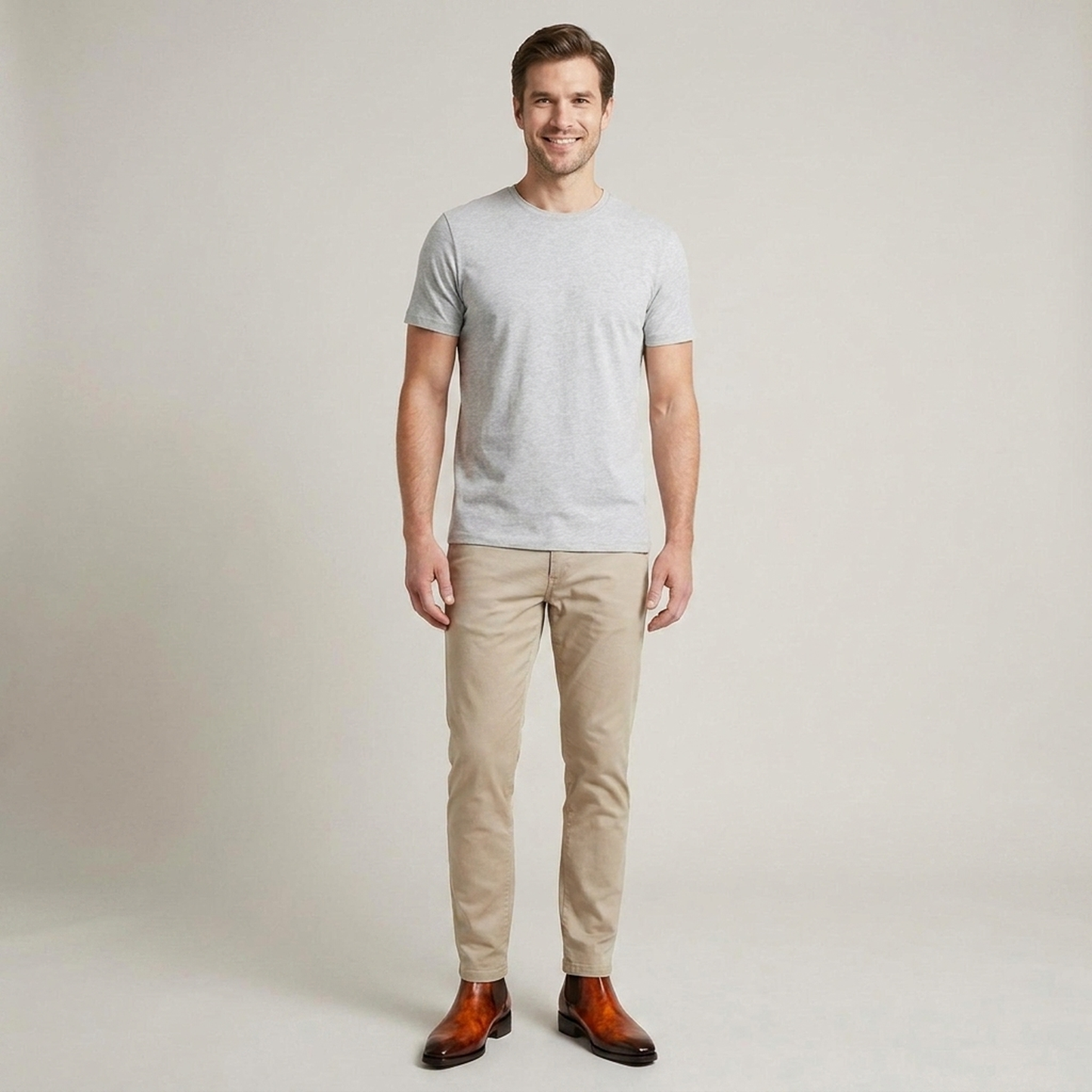PLUXSTYLE::numise::mens-fire-orange-chelsea-boots::zoom-out