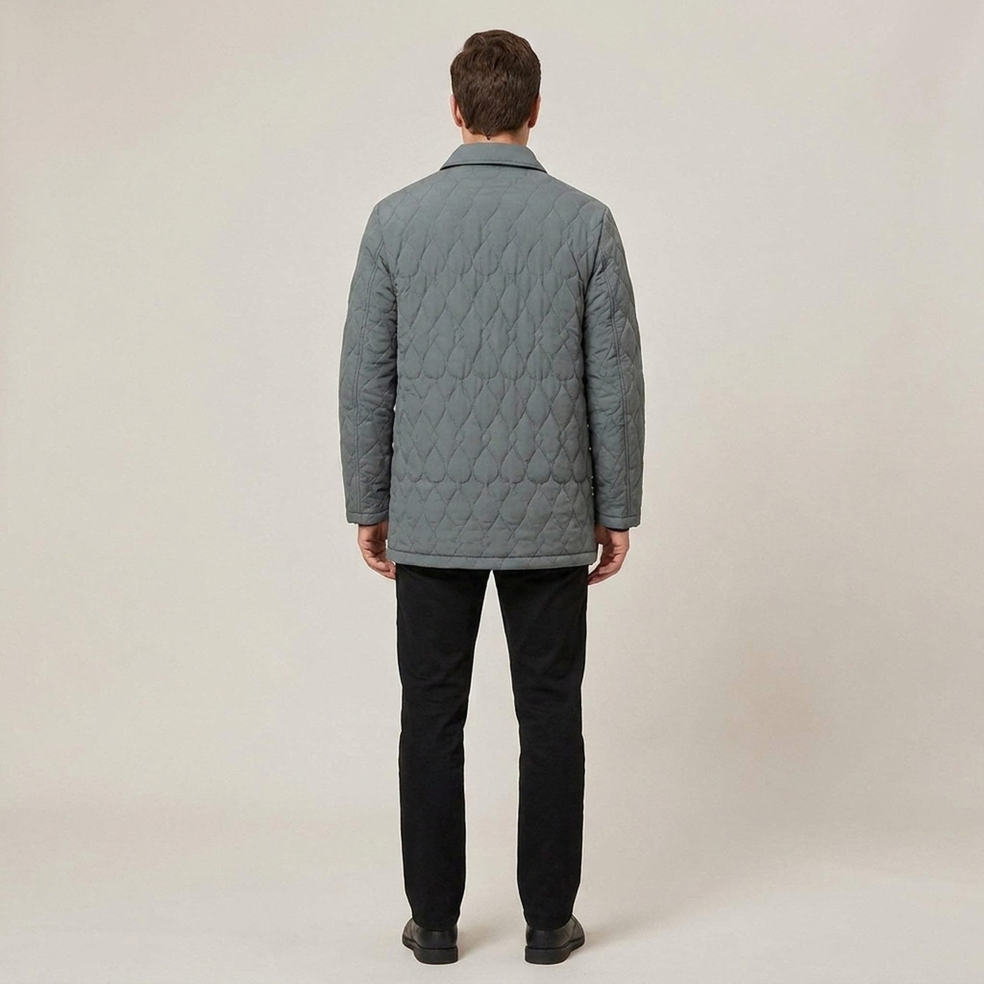 PLUXSTYLE::numise::mens-button-front-quilted-parka::back