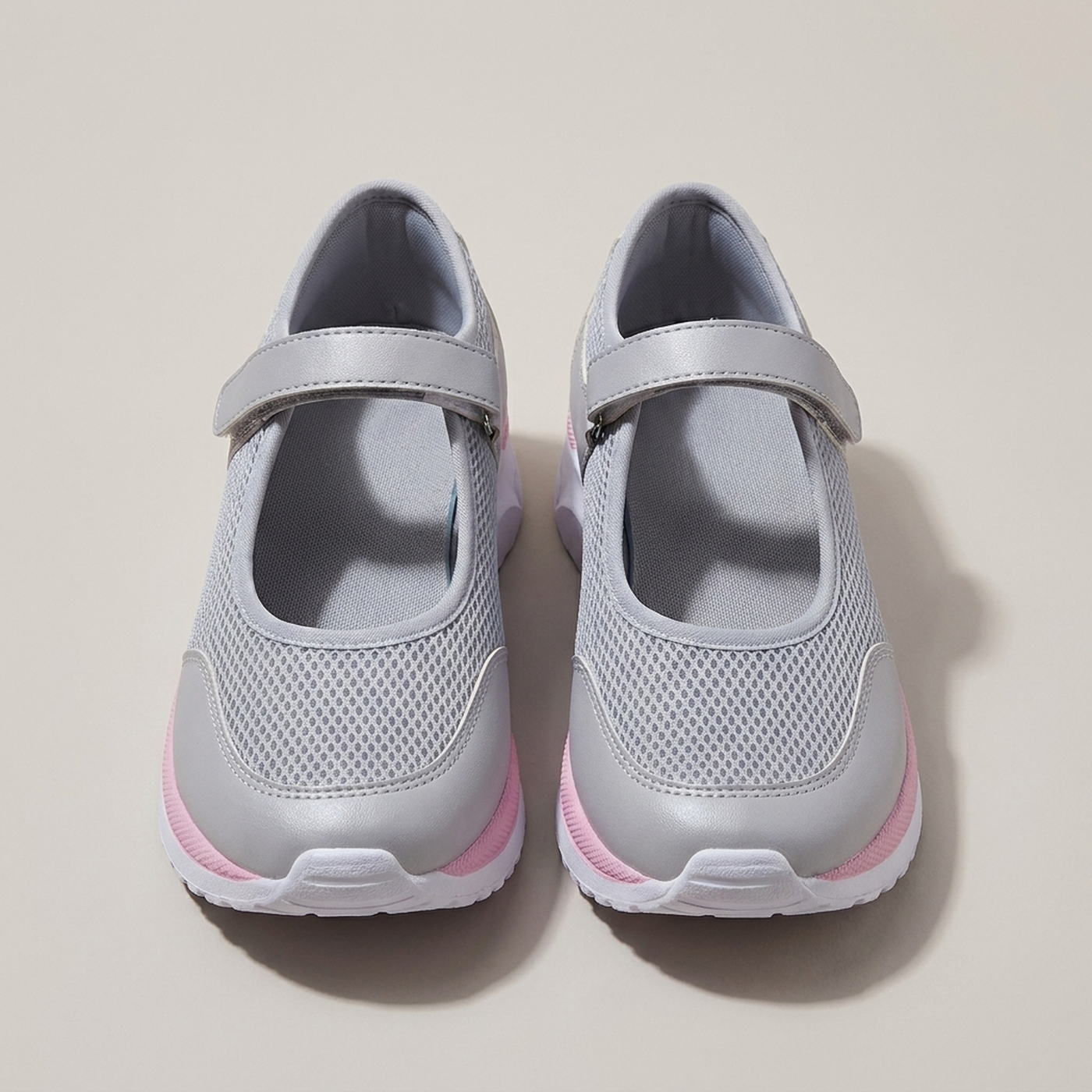 PLUXSTYLE::numise::andrea-strap-mary-jane-walking-sneakers::pack-grey