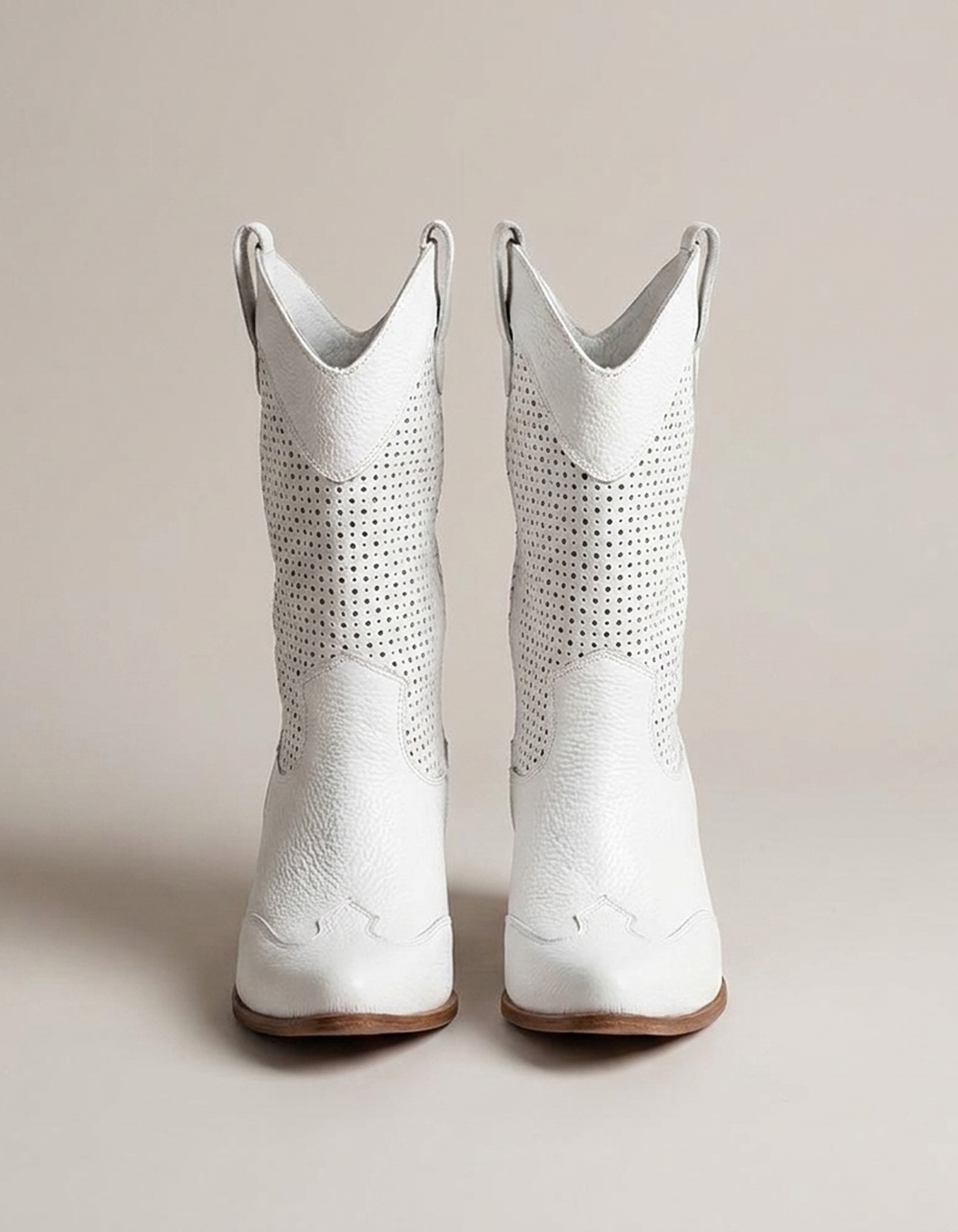PLUXSTYLE::numise::supportive-mid-calf-cowboy-boots::pack-white
