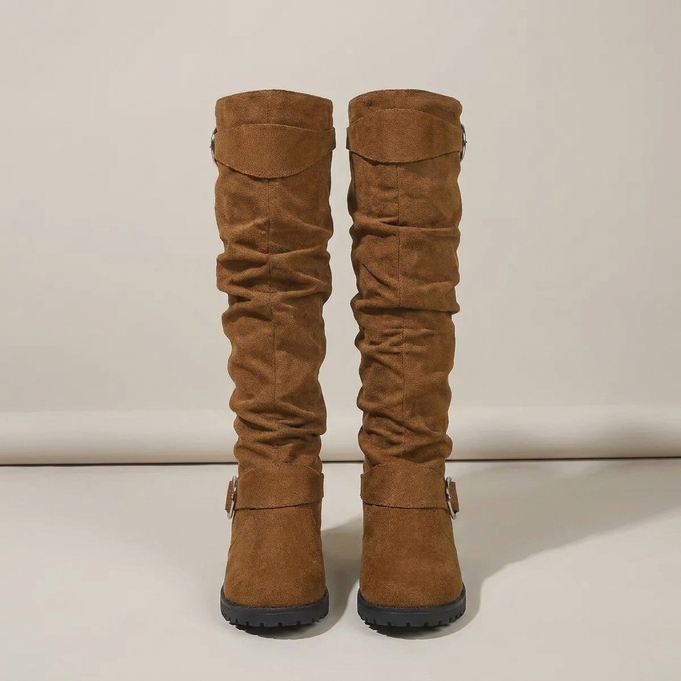 PLUXSTYLE::numise::alicia-slouchy-knee-high-boots::pack-light-brown