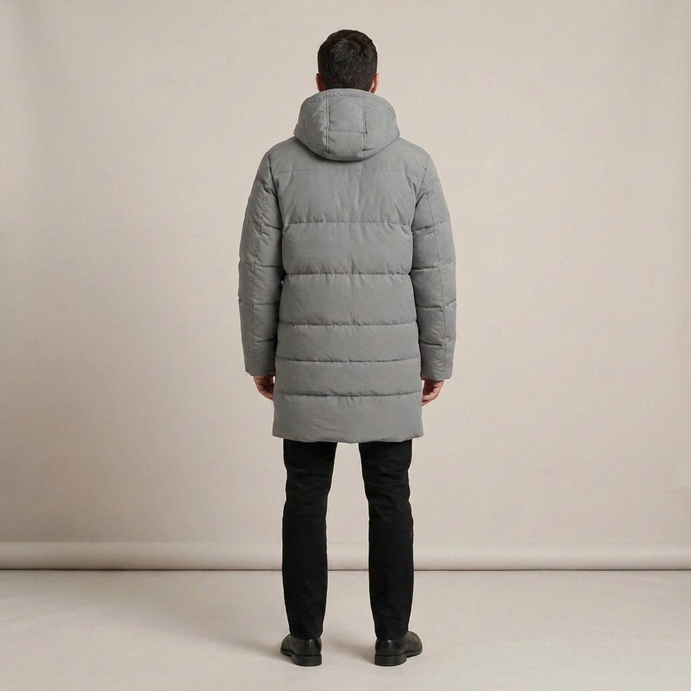 PLUXSTYLE::numise::mens-mid-length-hooded-parka::back