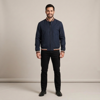 PLUXSTYLE::numise::lightweight-structured-bomber-jacket::front