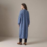 PLUXSTYLE::numise::oversized-maxi-cardigan::back