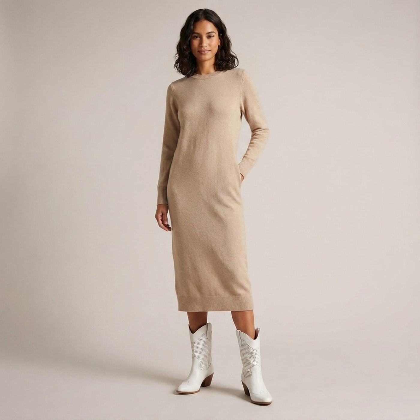 PLUXSTYLE::numise::amelia-perforated-cowboy-boots::zoom-out