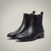 PLUXSTYLE::numise::mens-sleek-slip-on-chelsea-boots::closeup-detail
