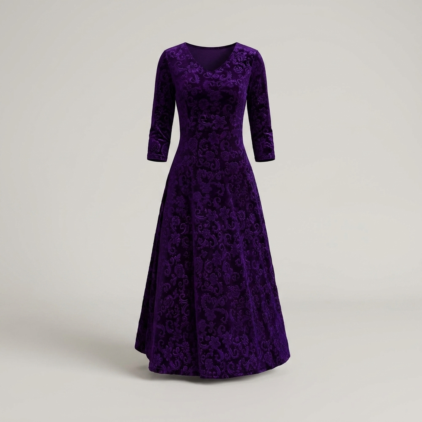 PLUXSTYLE::numise::alora-vintage-inspired-midi-dress::pack-purple