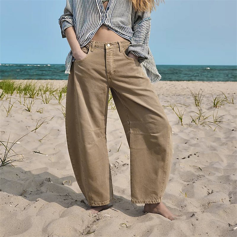 PLUXSTYLE::numise::amelia-high-waist-barrel-leg-jeans::lifestyle-keep-1