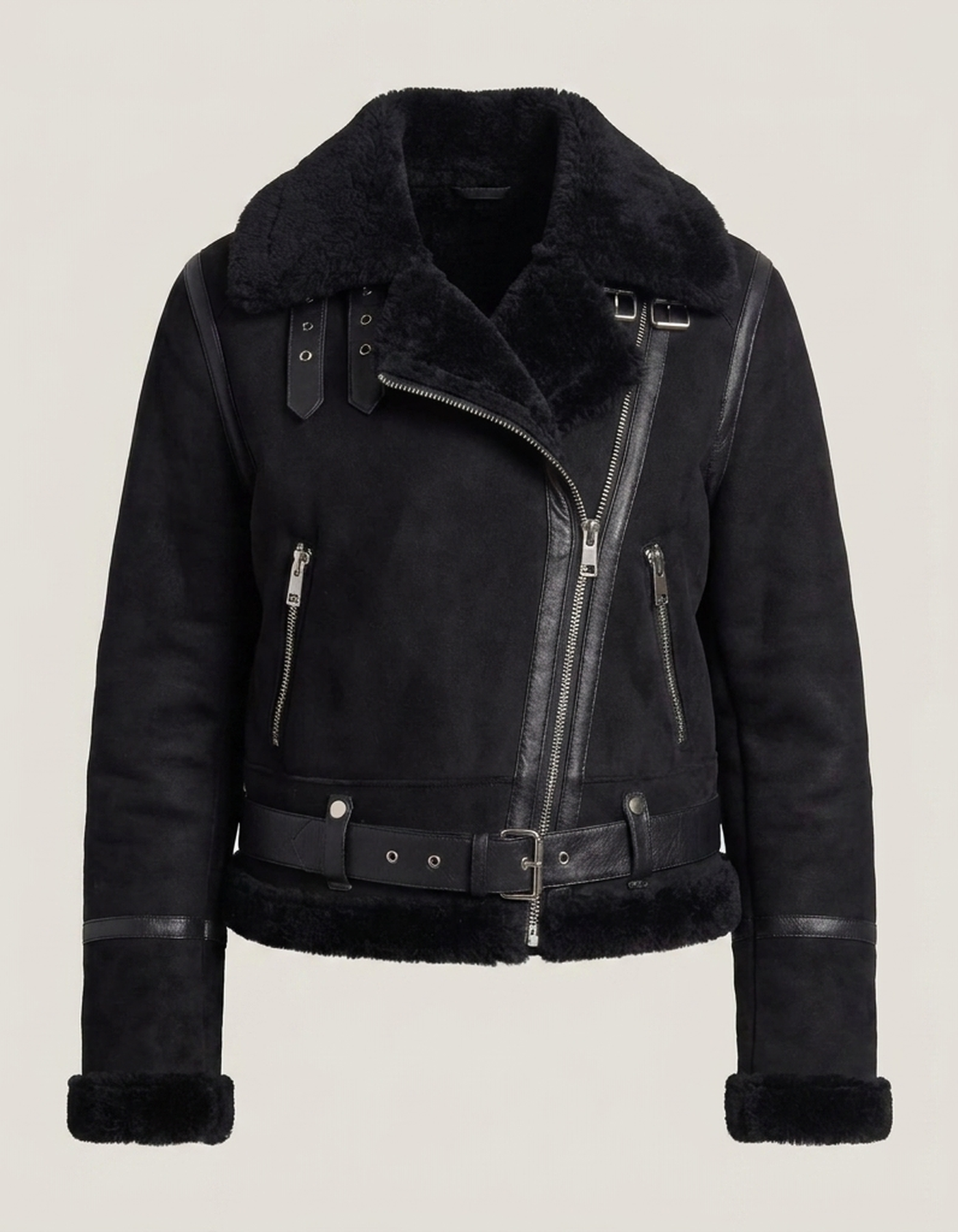 PLUXSTYLE::numise::cropped-aviator-parka::pack-black