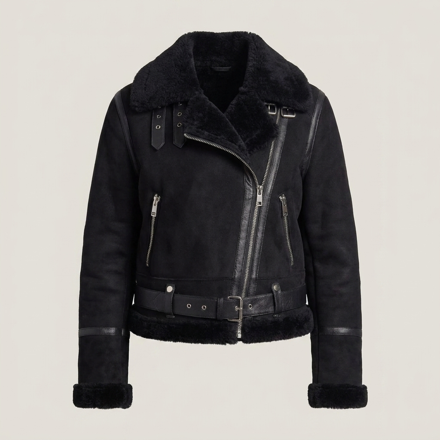PLUXSTYLE::numise::cropped-aviator-parka::pack-black