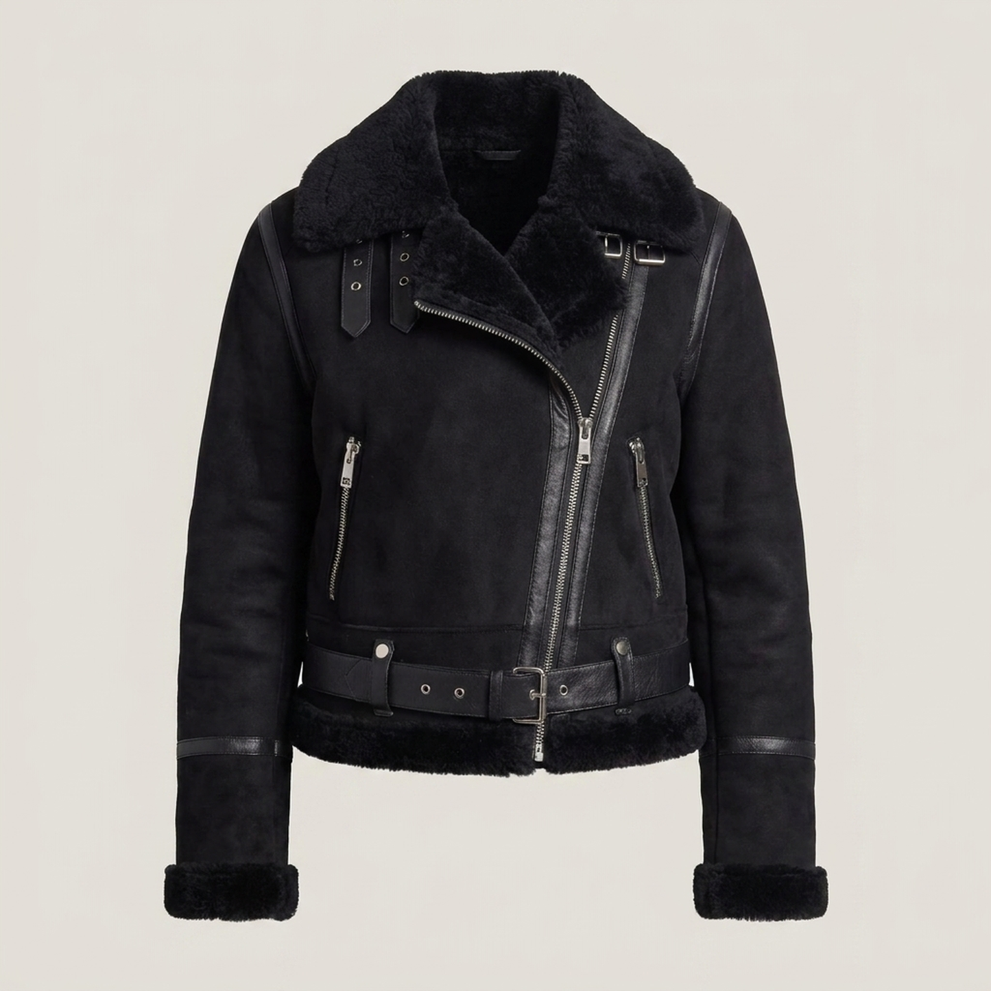 PLUXSTYLE::numise::cropped-aviator-parka::pack-black