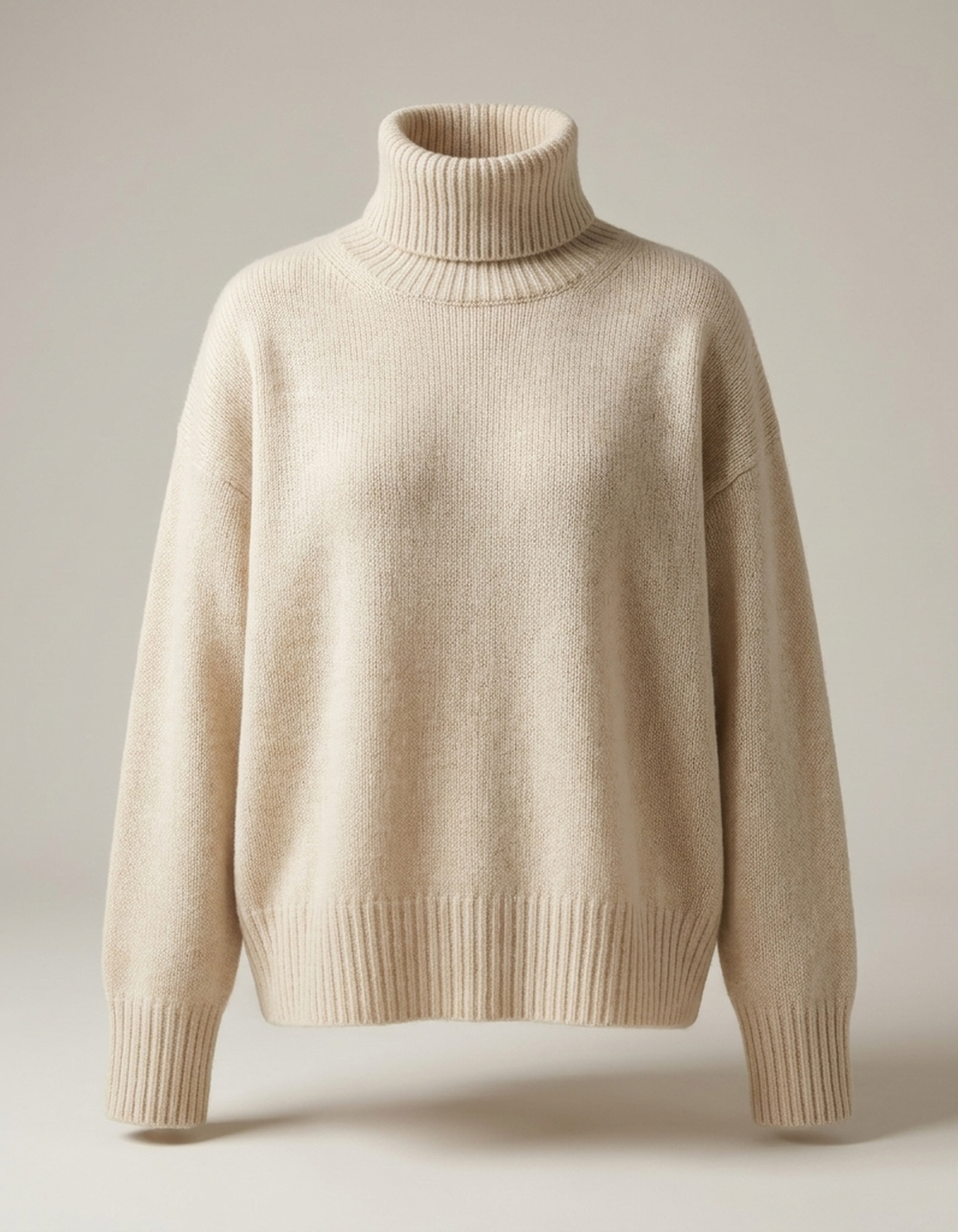 PLUXSTYLE::numise::alecia-relaxed-turtleneck-sweater::pack-beige