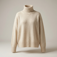 PLUXSTYLE::numise::alecia-relaxed-turtleneck-sweater::pack-beige