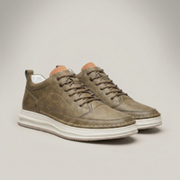 PLUXSTYLE::numise::mens-cushioned-everyday-trainers::closeup-detail
