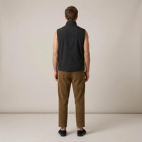 PLUXSTYLE::numise::mens-stand-collar-bodywarmer::back
