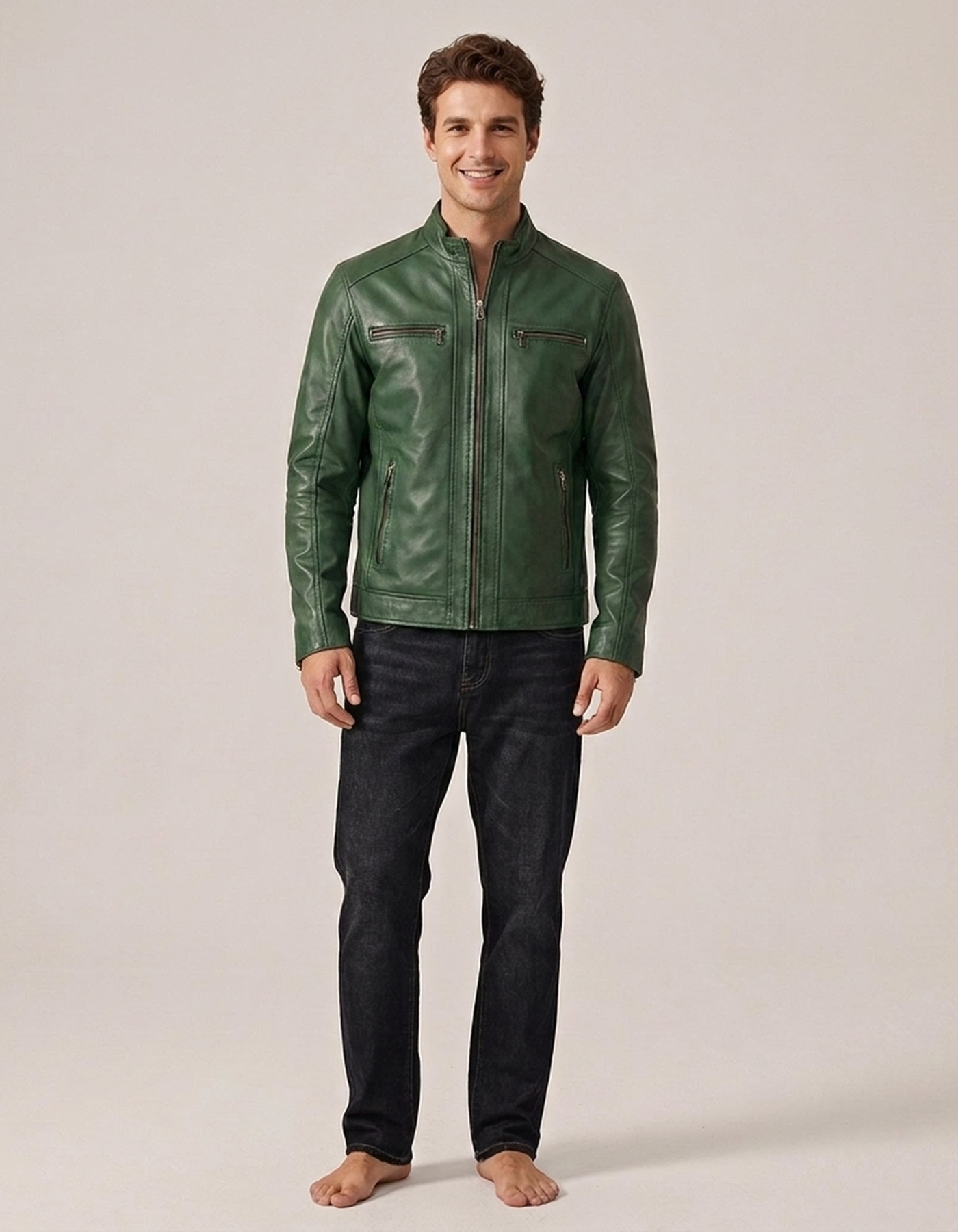 PLUXSTYLE::numise::mens-stand-collar-parka::front