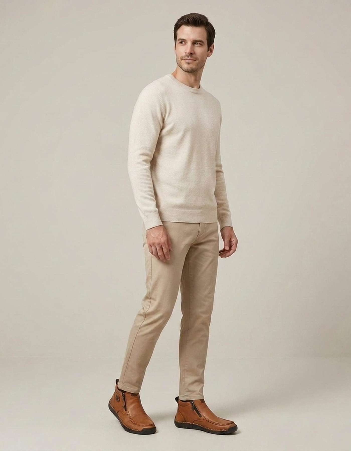 PLUXSTYLE::numise::mens-contrast-stitch-ankle-boots::zoom-out