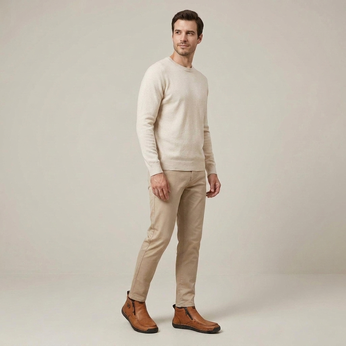 PLUXSTYLE::numise::mens-contrast-stitch-ankle-boots::zoom-out