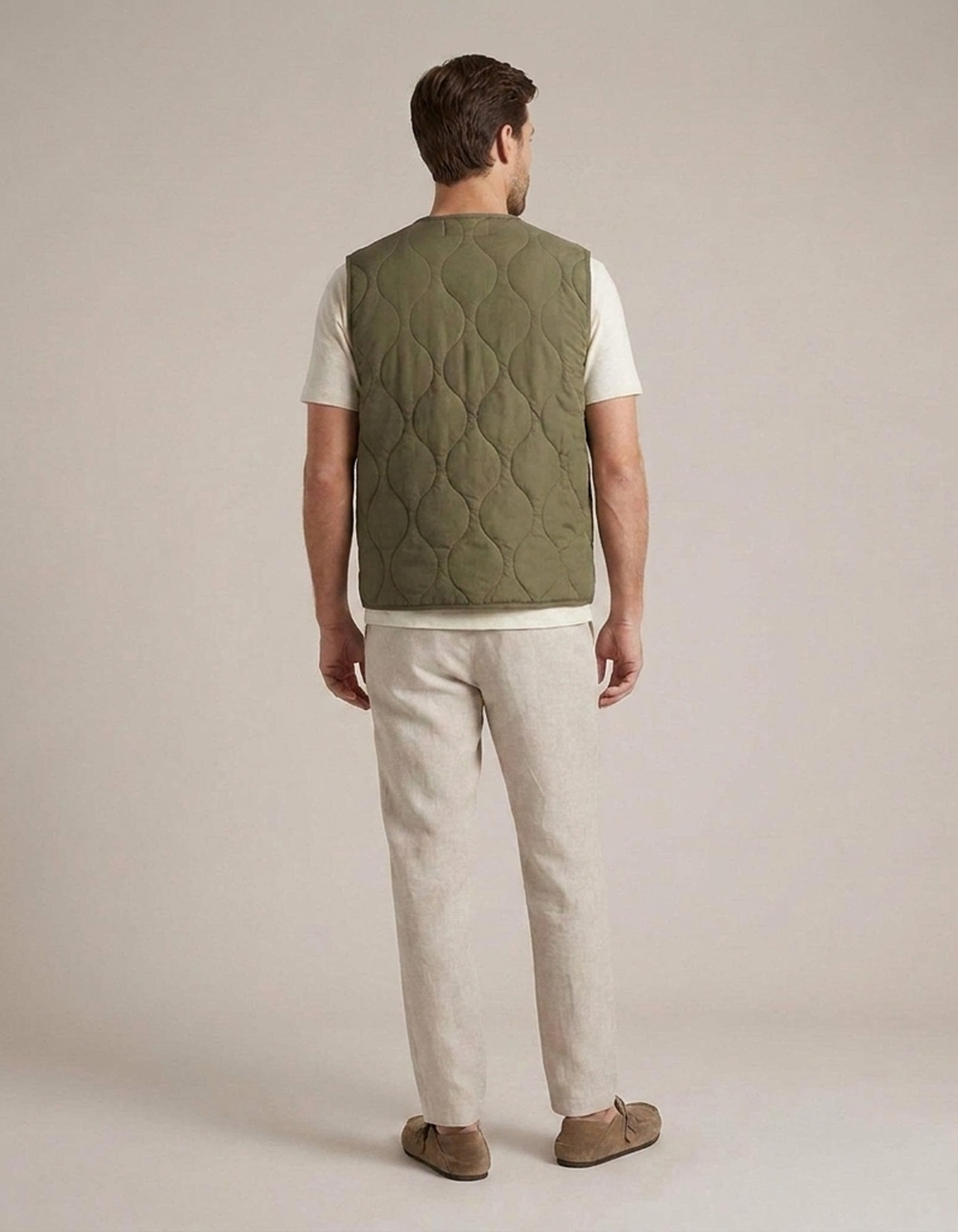 PLUXSTYLE::numise::mens-regular-fit-quilted-vest::back