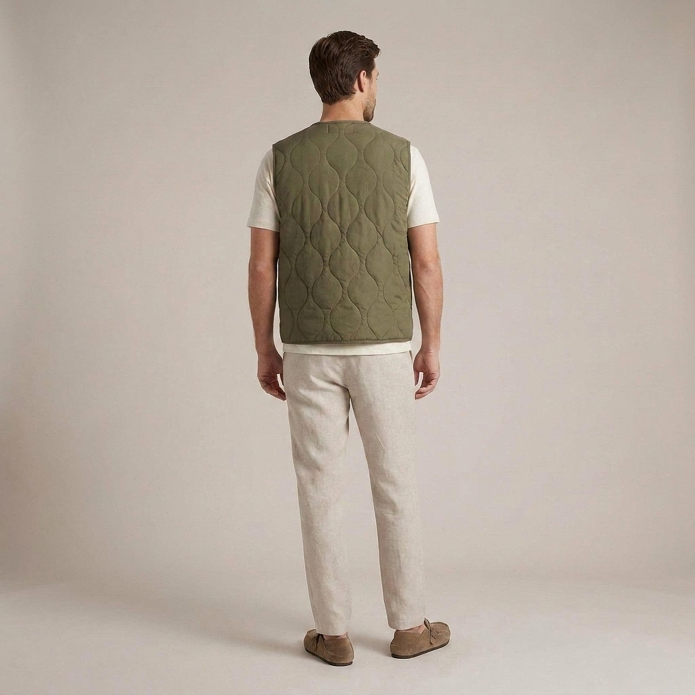 PLUXSTYLE::numise::mens-regular-fit-quilted-vest::back
