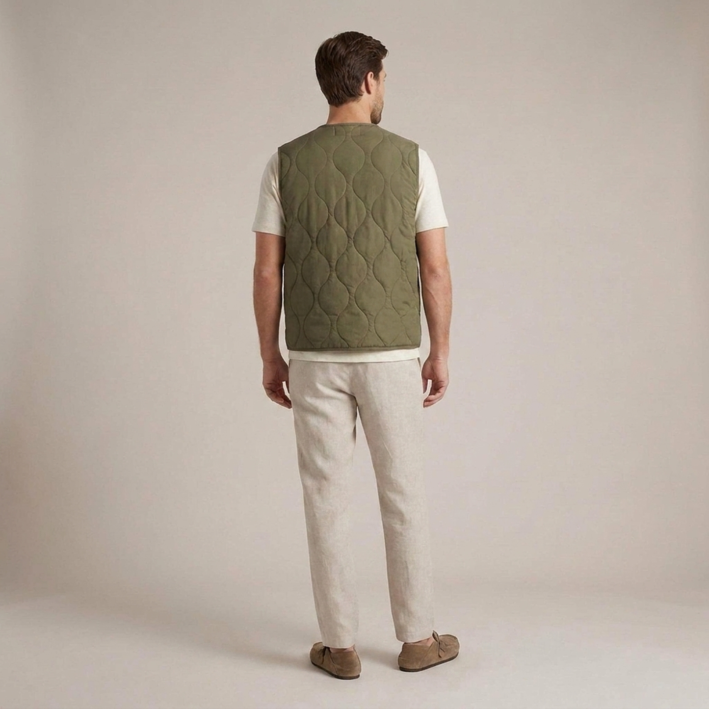PLUXSTYLE::numise::mens-regular-fit-quilted-vest::back