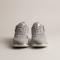 PLUXSTYLE::numise::side-zip-platform-sneakers::pack-gray