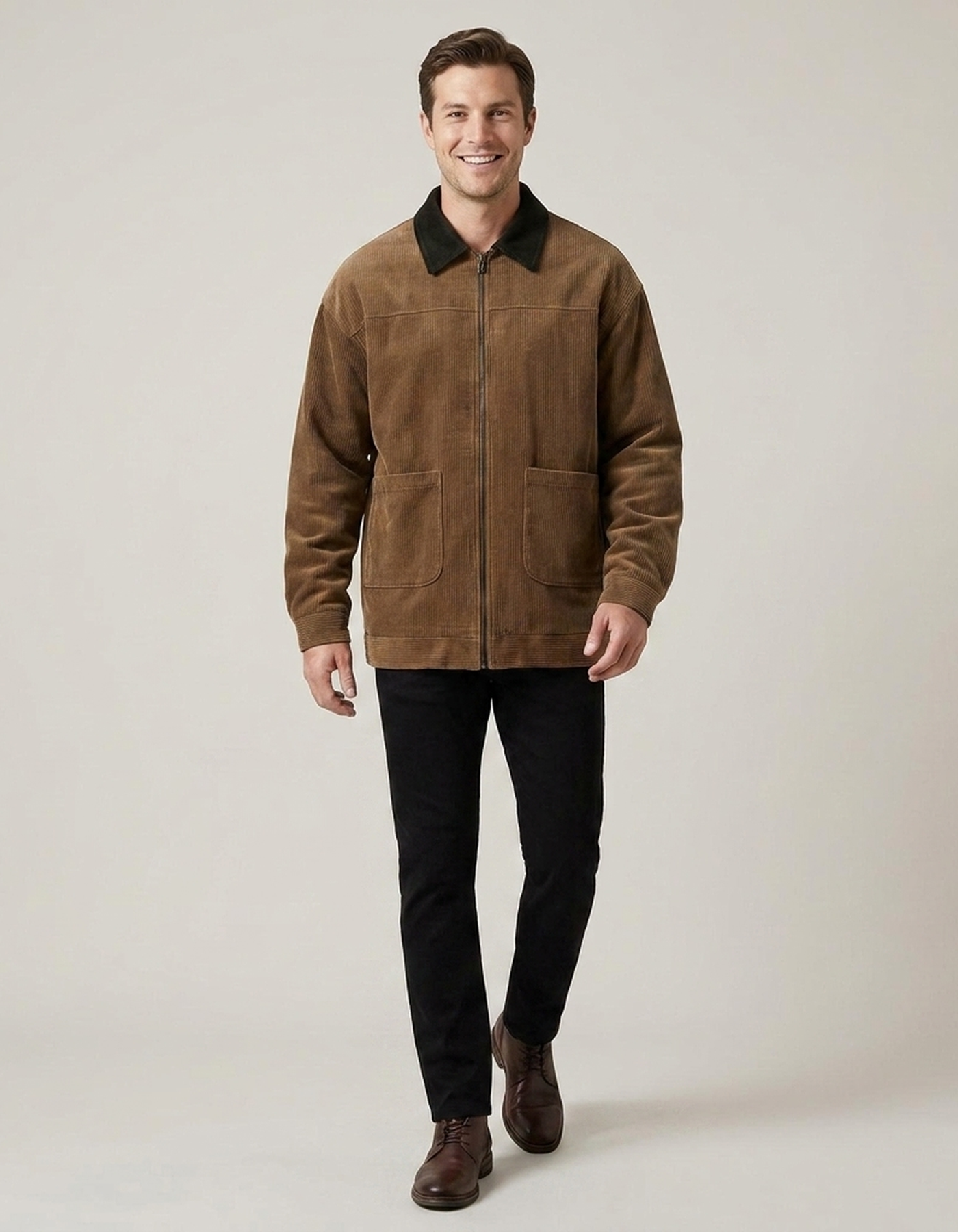 PLUXSTYLE::numise::mens-relaxed-bomber-parka::front