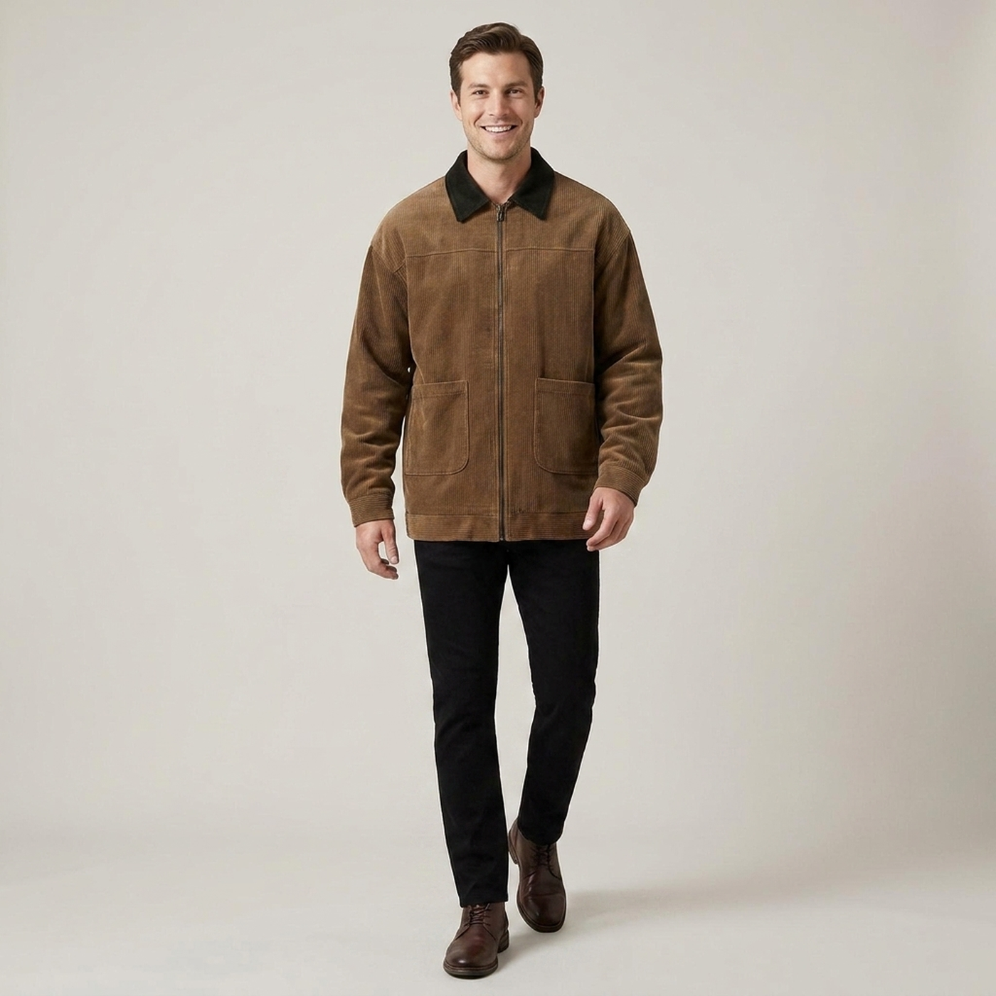 PLUXSTYLE::numise::mens-relaxed-bomber-parka::front