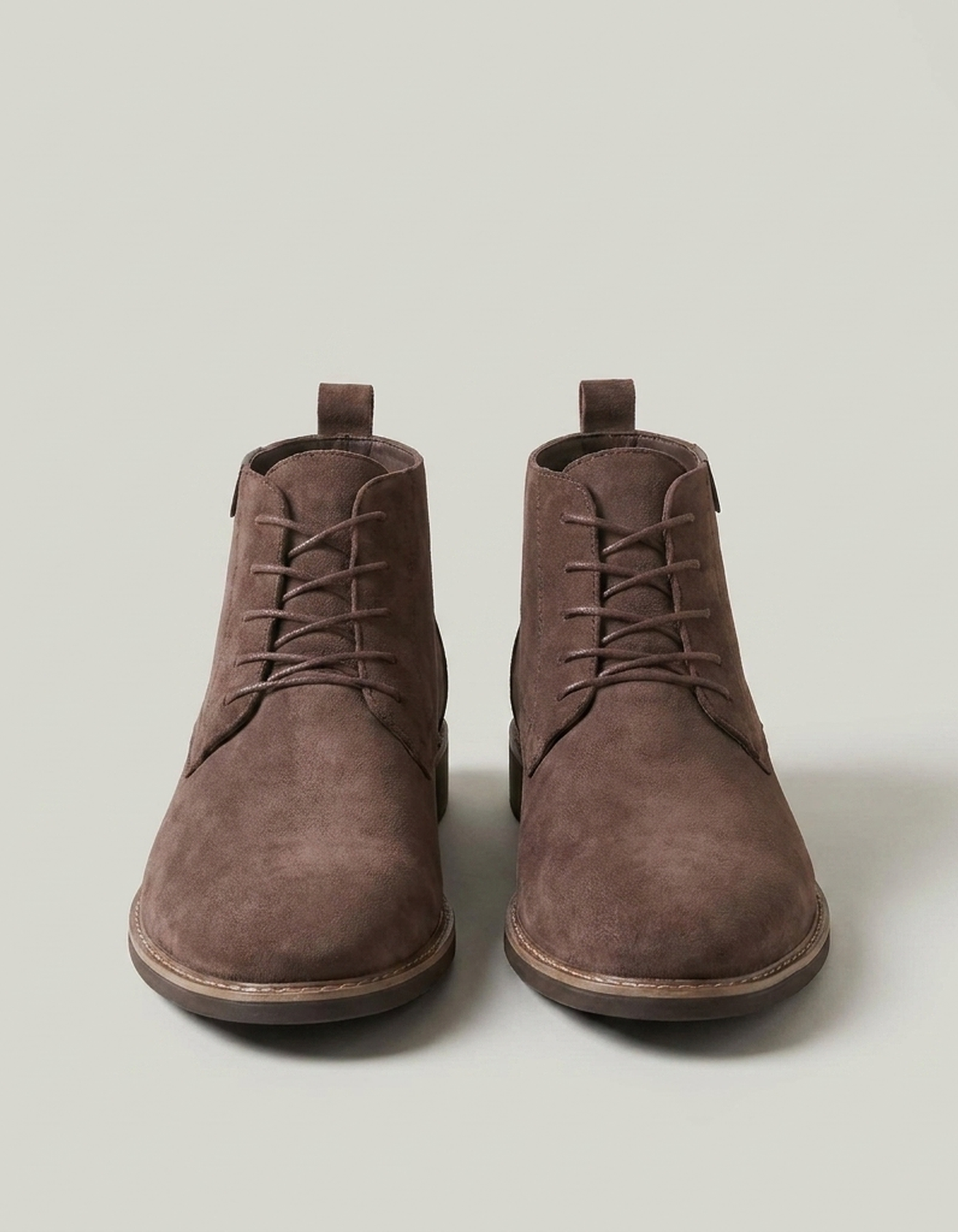 PLUXSTYLE::numise::mens-round-toe-lace-up-ankle-boots::pack-brown