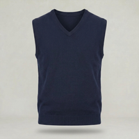 PLUXSTYLE::numise::mens-v-neck-sweater-vest::pack-dark-blue