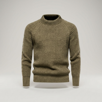 PLUXSTYLE::numise::mens-refined-turtleneck-sweater::pack-khaki