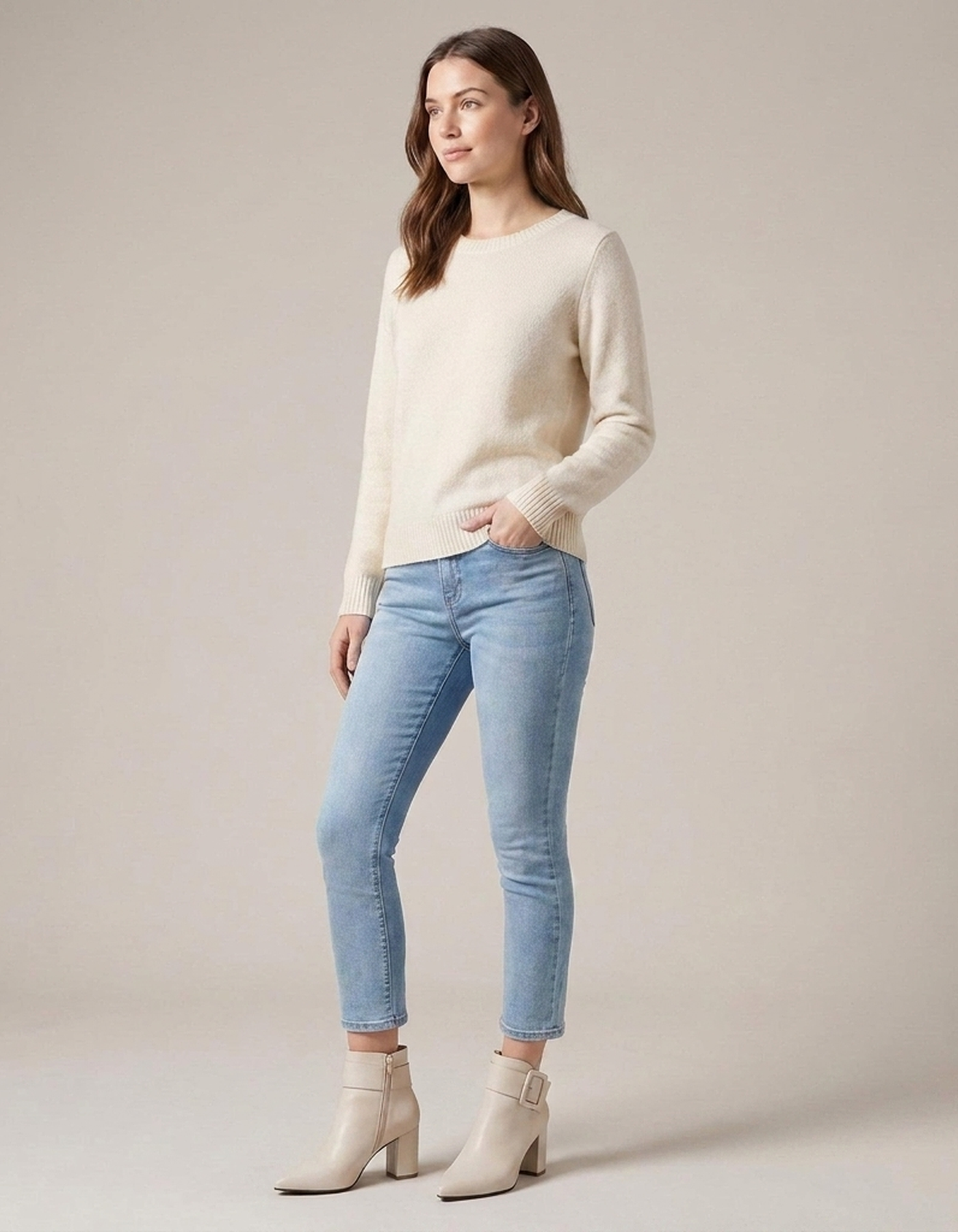 PLUXSTYLE::numise::buckle-side-zip-ankle-boots::zoom-out