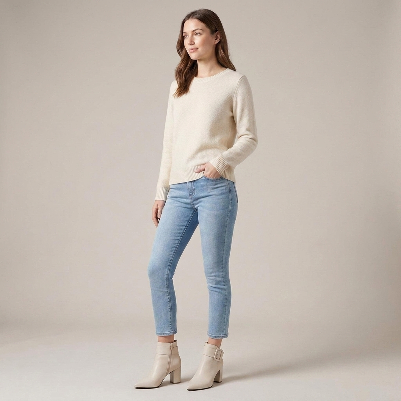 PLUXSTYLE::numise::buckle-side-zip-ankle-boots::zoom-out