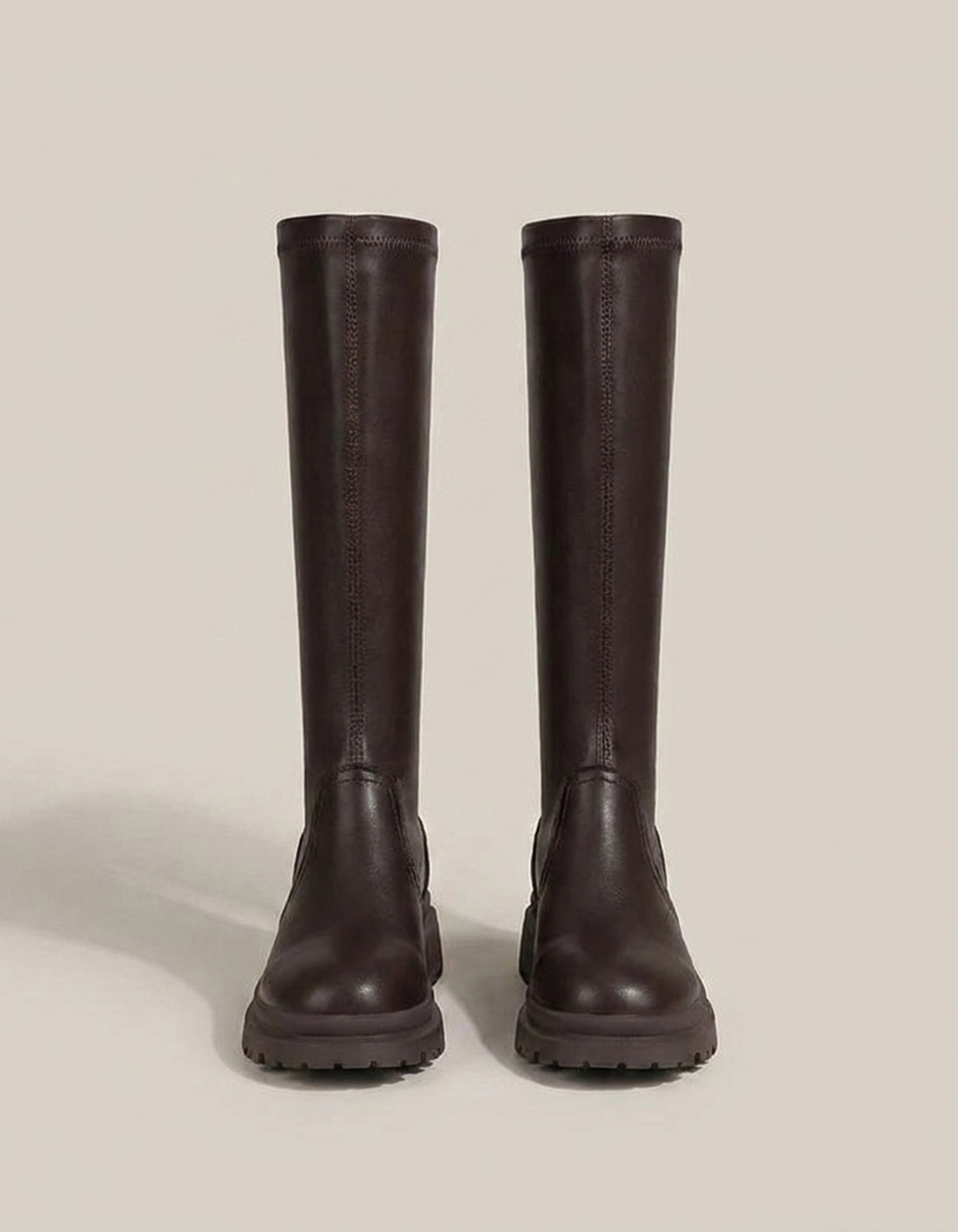 PLUXSTYLE::numise::chunky-knee-high-boots::pack-brown