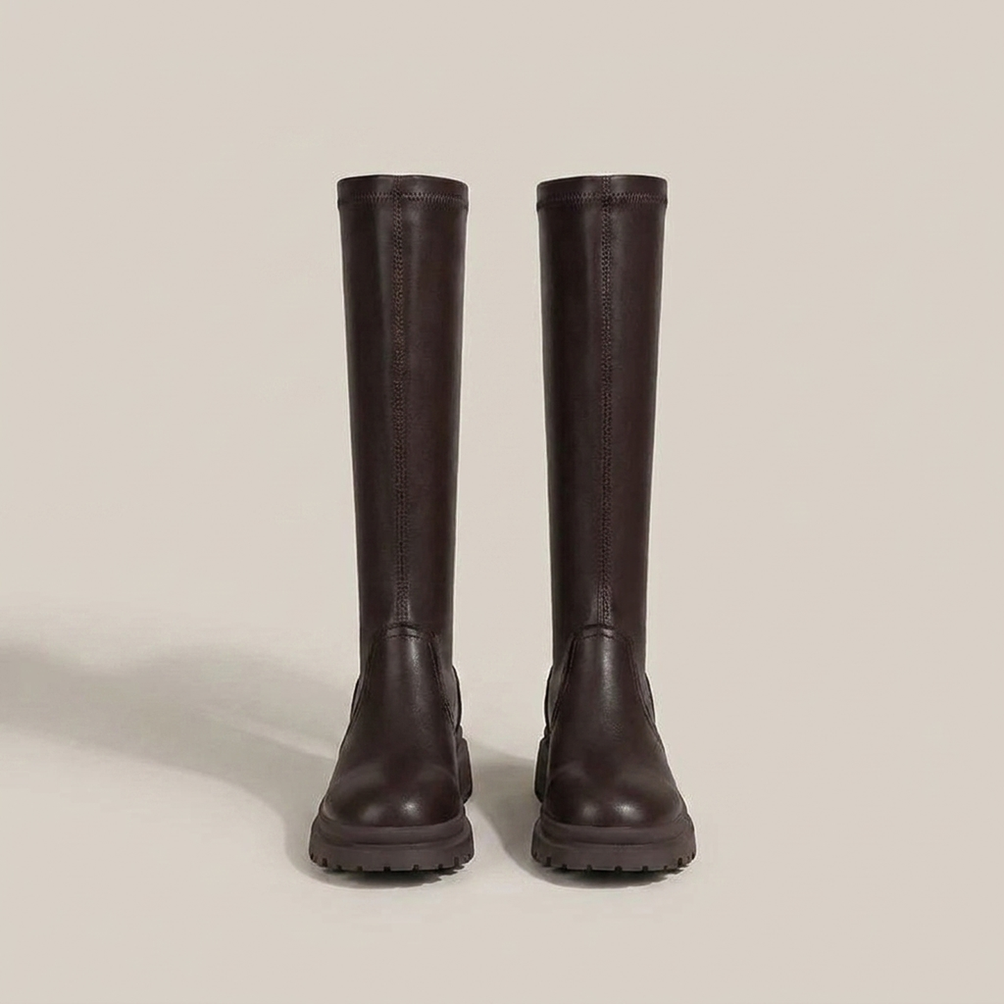 PLUXSTYLE::numise::chunky-knee-high-boots::pack-brown