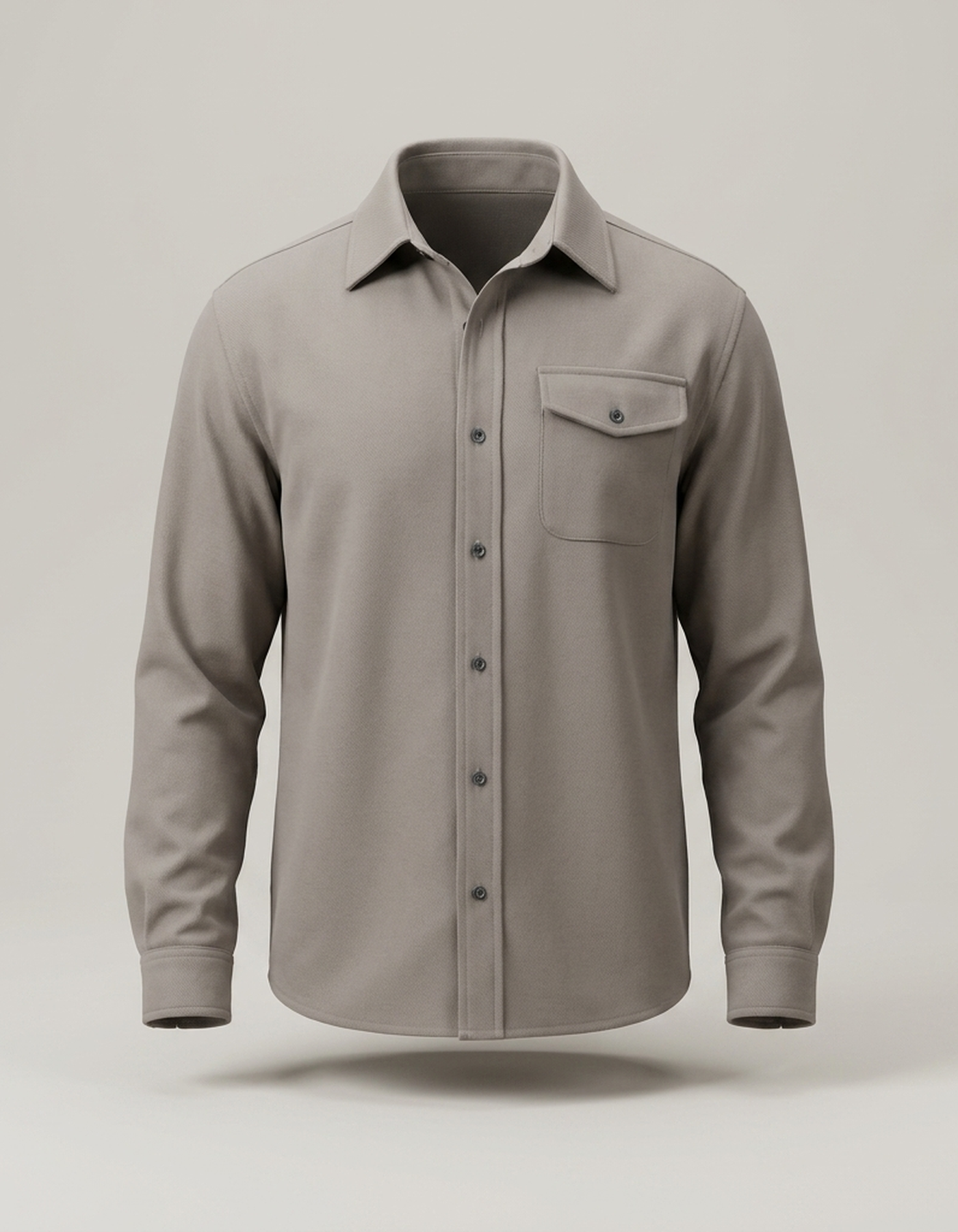 PLUXSTYLE::numise::mens-relaxed-button-up-top::pack-stone-beige