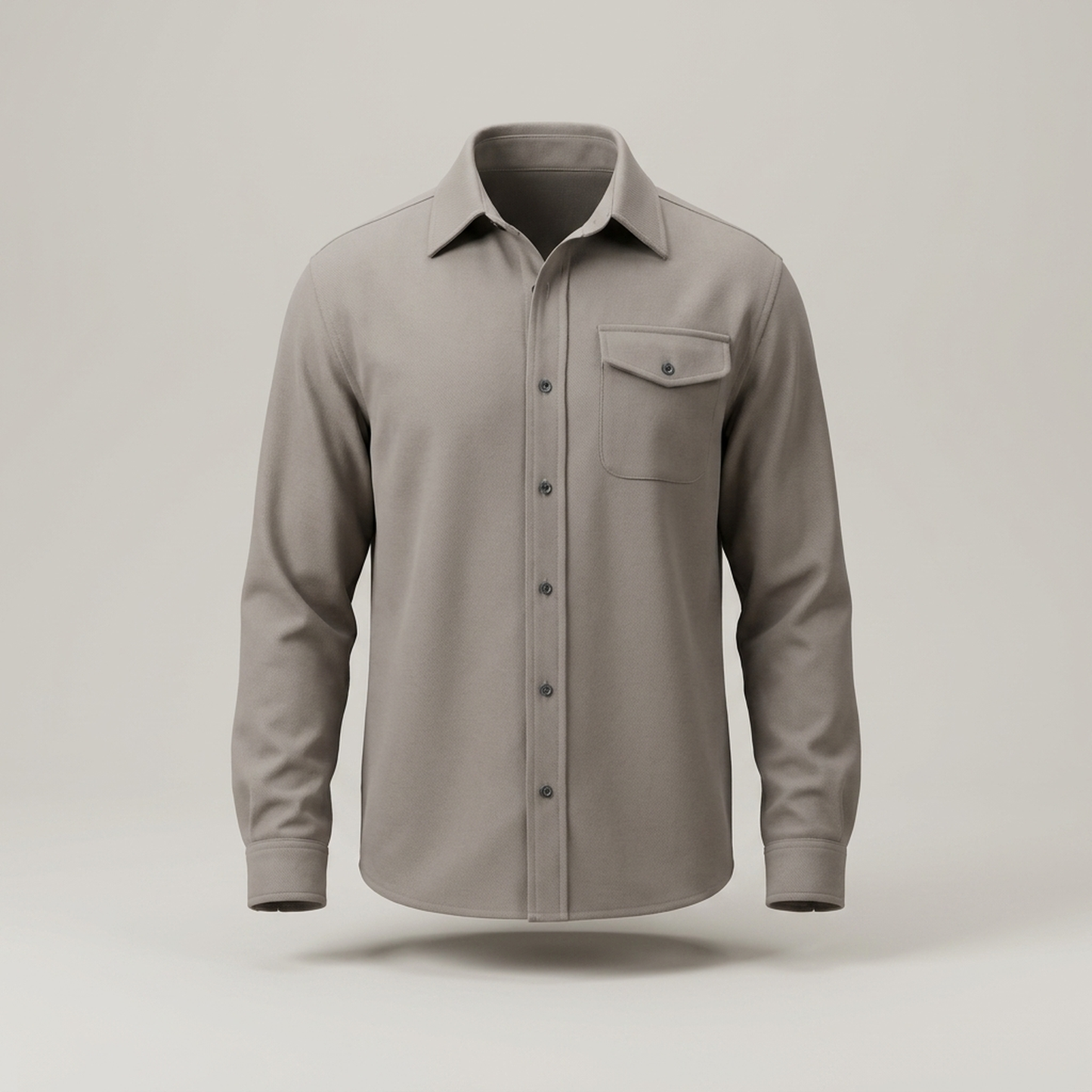 PLUXSTYLE::numise::mens-relaxed-button-up-top::pack-stone-beige
