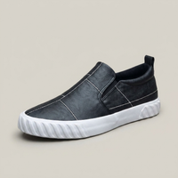 PLUXSTYLE::numise::mens-contrast-stitch-penny-loafers::closeup-hero