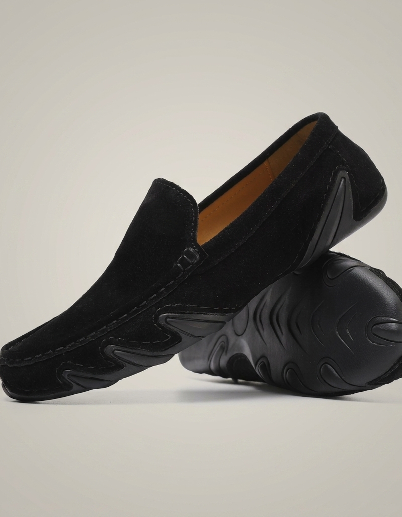 PLUXSTYLE::numise::urbanstep-wide-toe-loafers::pack-black