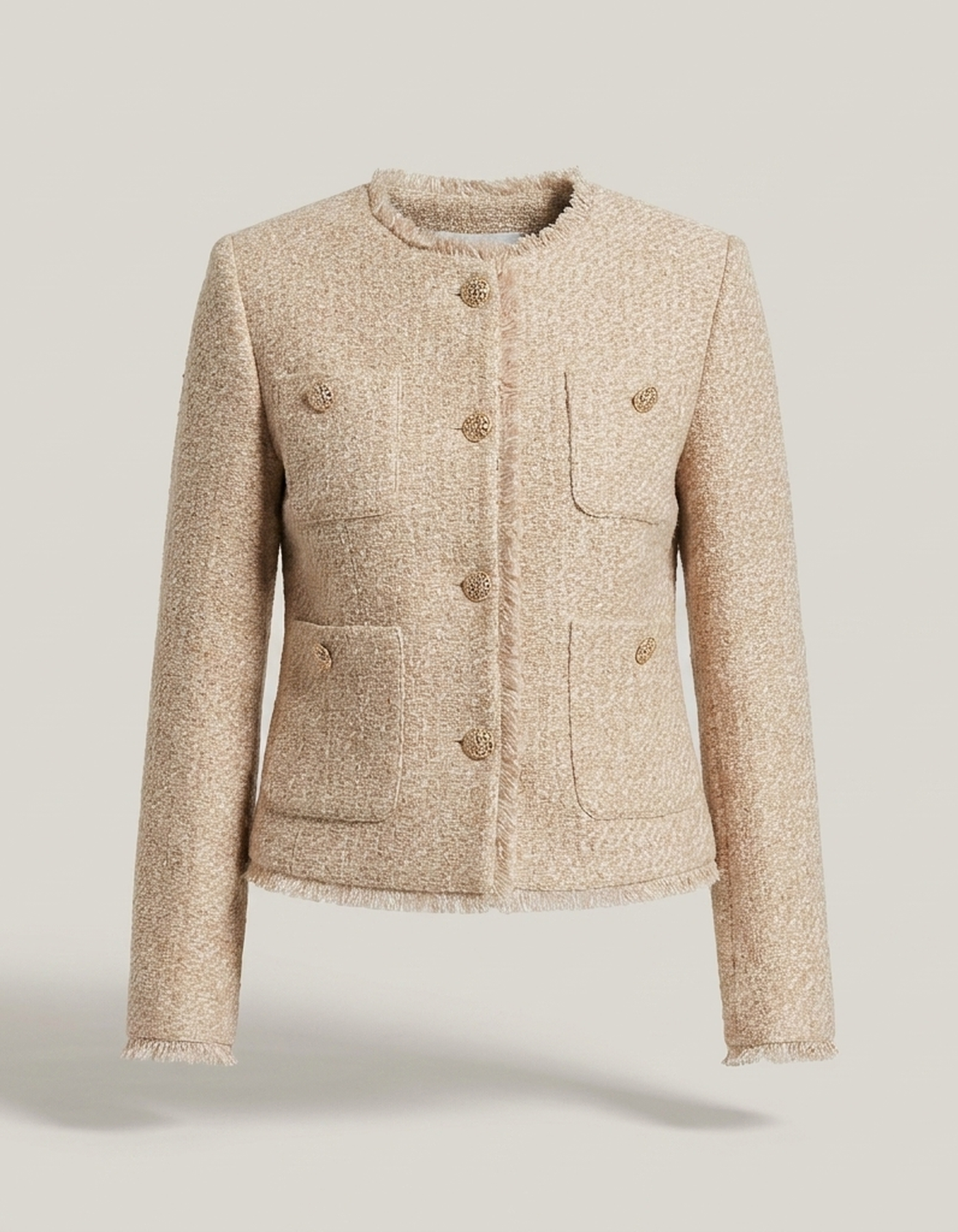PLUXSTYLE::numise::colette-cropped-parka::pack-beige