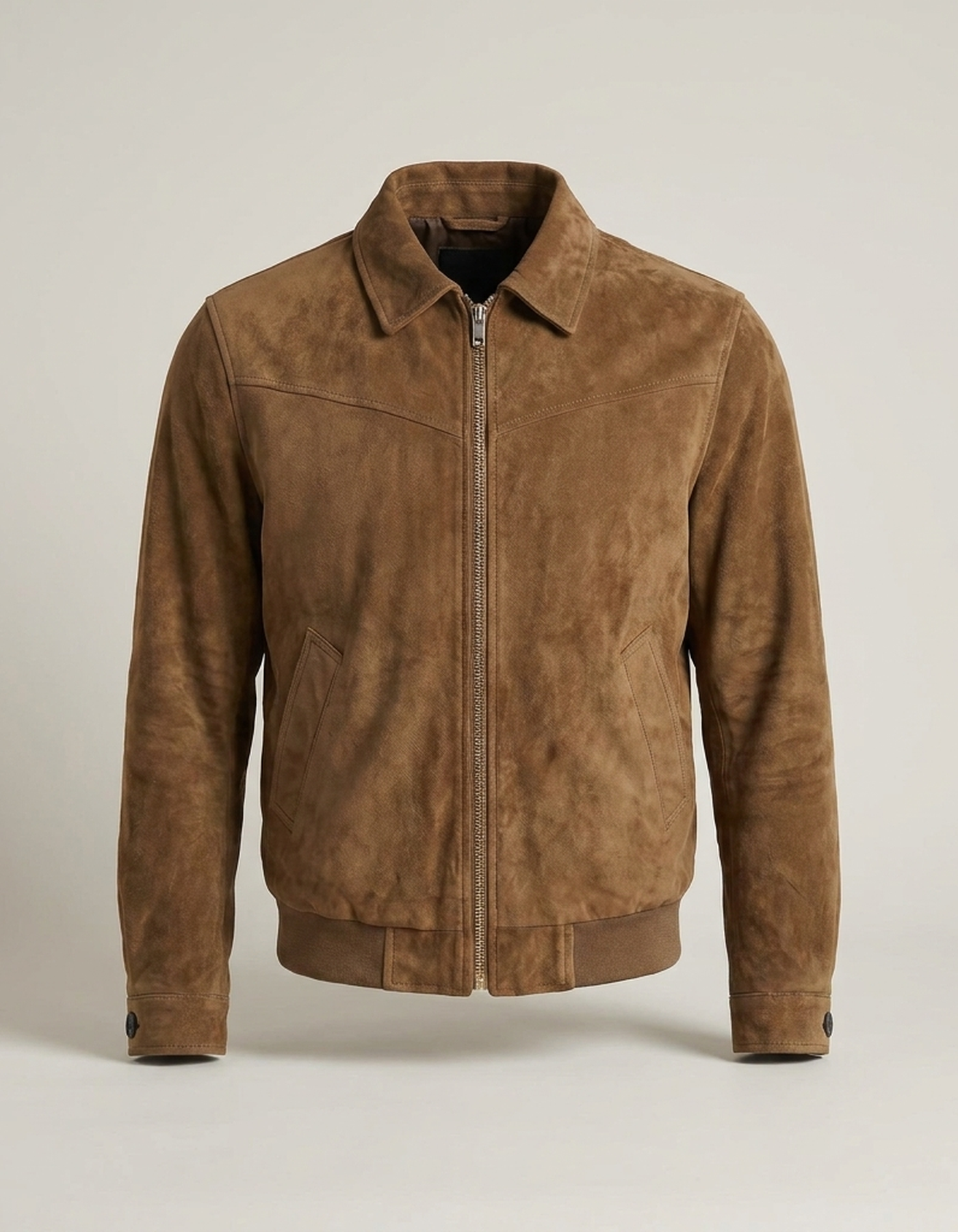 PLUXSTYLE::numise::mens-slim-fit-bomber-parka::pack-brown