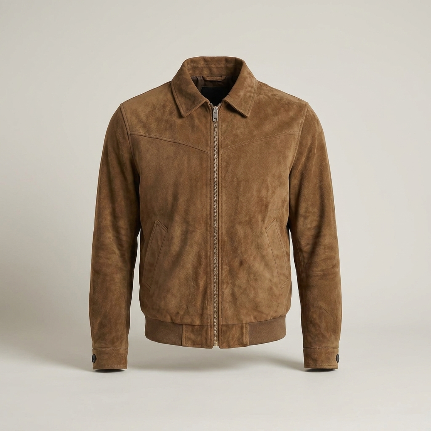 PLUXSTYLE::numise::mens-slim-fit-bomber-parka::pack-brown