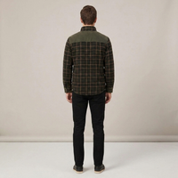 PLUXSTYLE::numise::mens-regular-fit-plaid-shacket::back