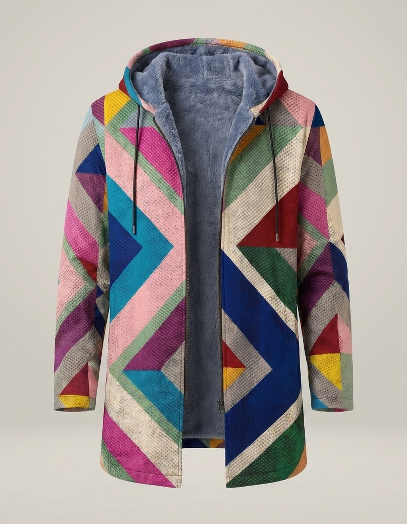 PLUXSTYLE::numise::mens-color-block-hooded-cardigan::pack-rainbow