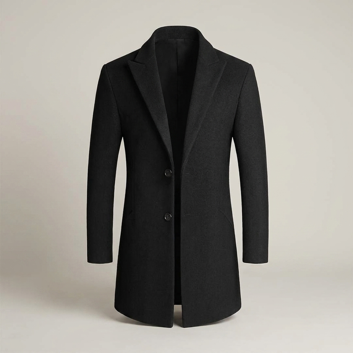 PLUXSTYLE::numise::mens-notched-lapel-parka::pack-black