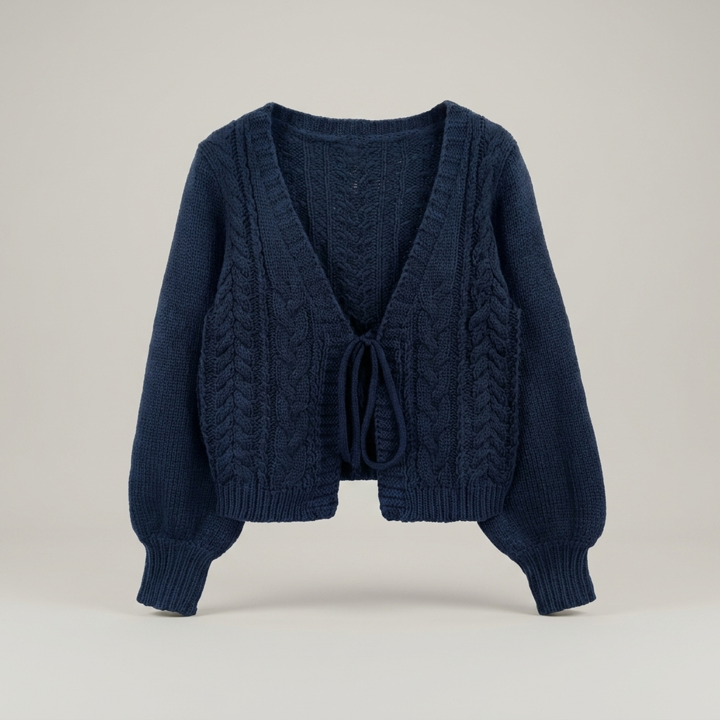 PLUXSTYLE::numise::drop-shoulder-cardigan::pack-navy-blue