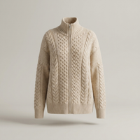 PLUXSTYLE::numise::alice-zip-up-cardigan::pack-beige