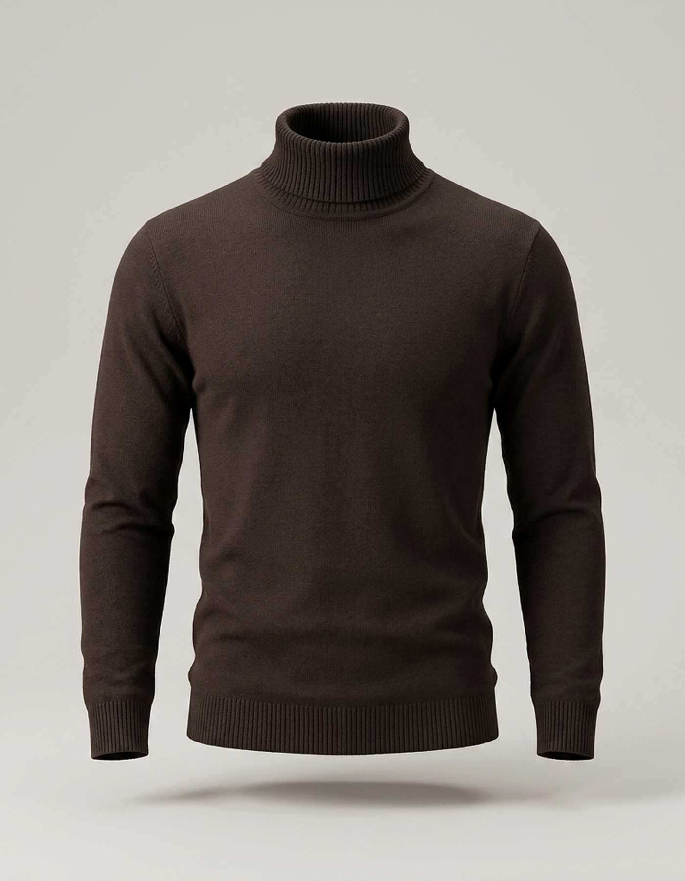 PLUXSTYLE::numise::mens-classic-turtleneck-sweater::pack-dark-brown