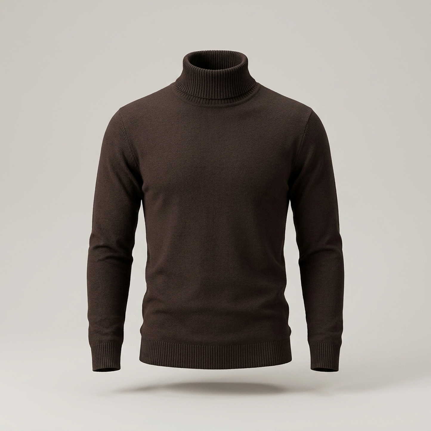 PLUXSTYLE::numise::mens-classic-turtleneck-sweater::pack-dark-brown